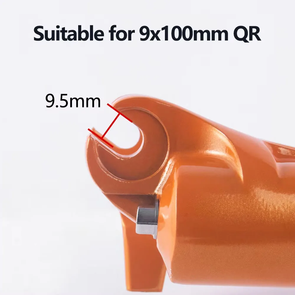 BOLANY Solo Air Orange Bicycle Suspension Fork 26 27.5 29 inch MTB Straight/Tapered 120MM Travel Quick Release Air Forks