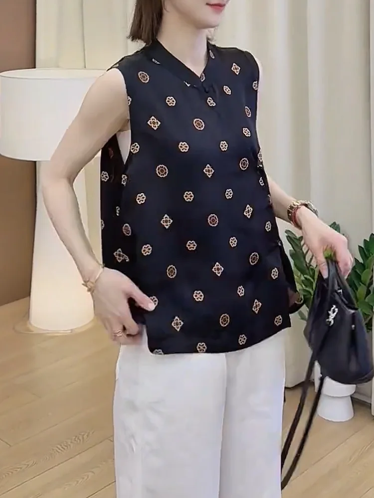 

Faionable круглый Ne Svel с тяжелой вышивкой и принтом, свободный крой, летний топ для женщин больших размеров, универсальный топ для похудения