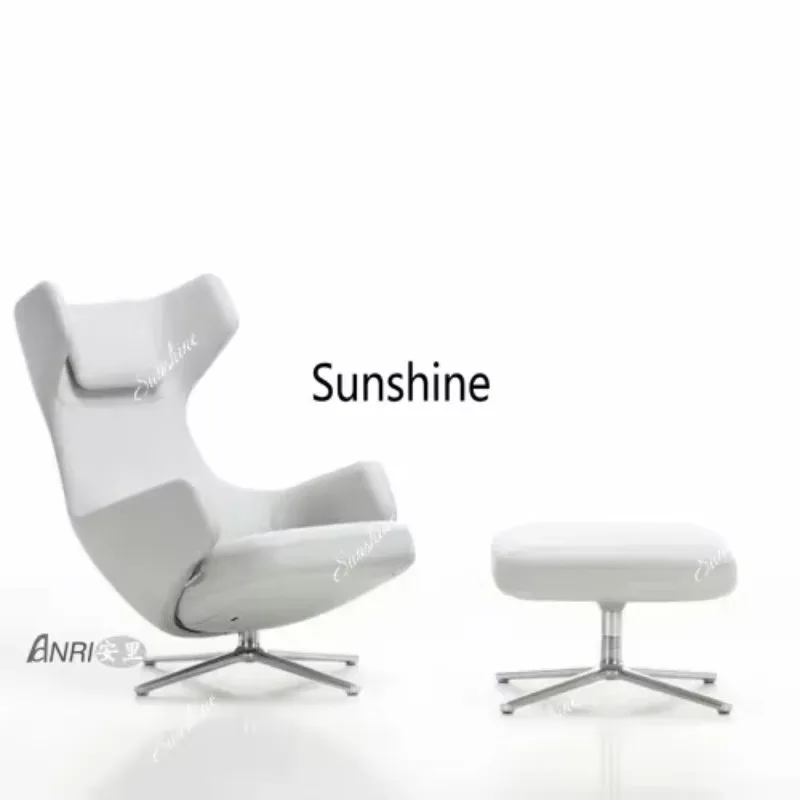 Wingback Chair Simple Rotatable Pedal Couch Creative Single SofaS