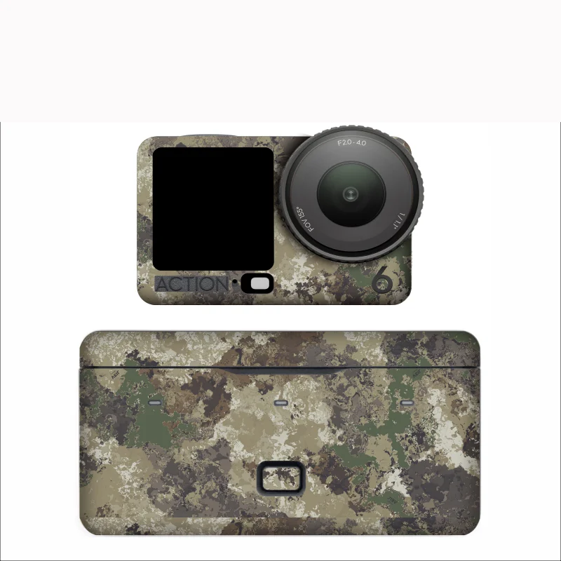 For DJI OSMO ACTION 6 Camera Battery Butler Decals Anti-scratch Sticker Protective Film for Action6 Personalized Skin Accessory