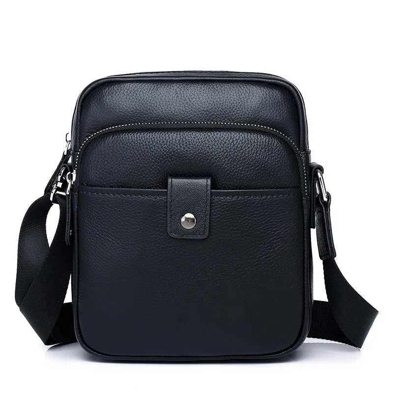 Genuine Leather Chest Top Layer Cowhide Casual Sports Small Backpack Simple Business Versatile Crossbody Men's Shoulder Bag