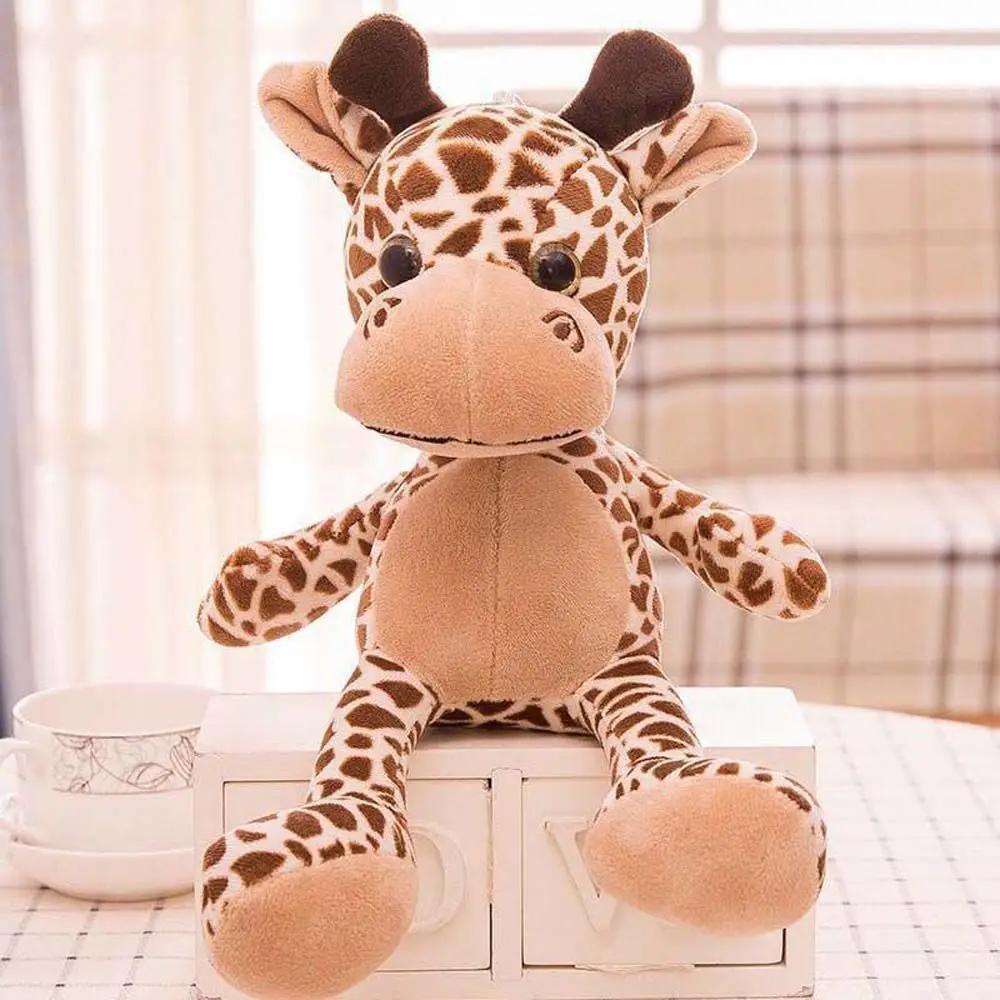 Kids Gifts Cute Leopard Home Decoration Tiger Giraffe Plush Toys Animal Plush Doll Stuffed Toys Plush Animal Toy