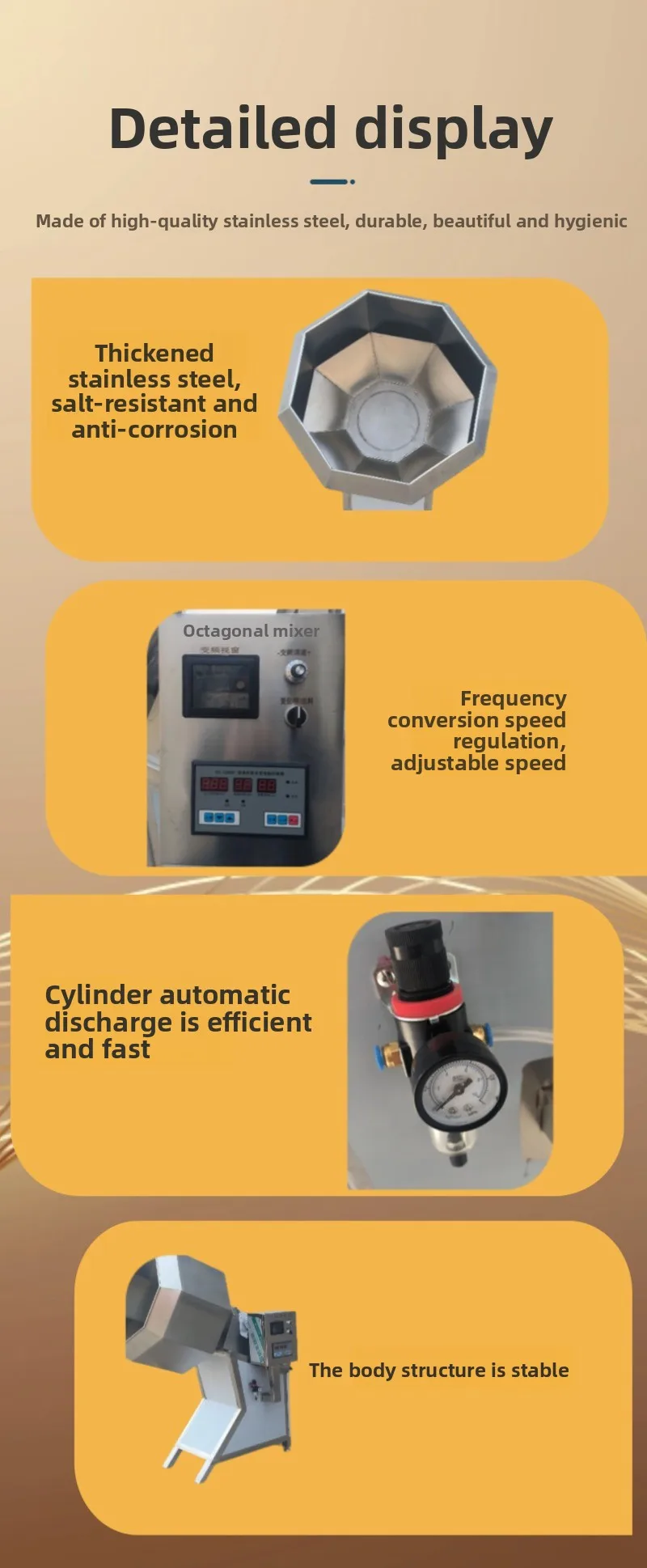 Automatic vacuum roller kneading  meat products rapid marinating flavor  fried chicken beef mutton roller mixing  machine