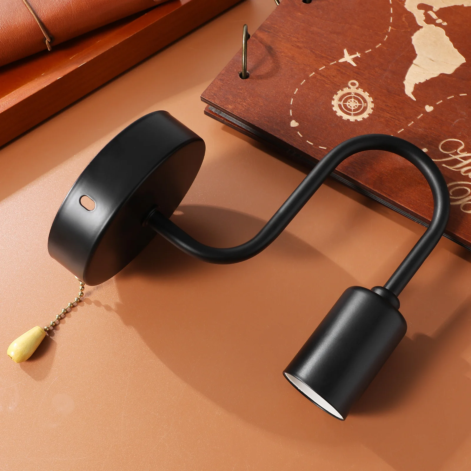 خمر الجدار الشمعدان سحب سلسلة تركيب المصابيح جدار جبل مصباح للداخلية في الهواء الطلق الحديد إنهاء مزرعة فناء شرفة الاستوديو #2