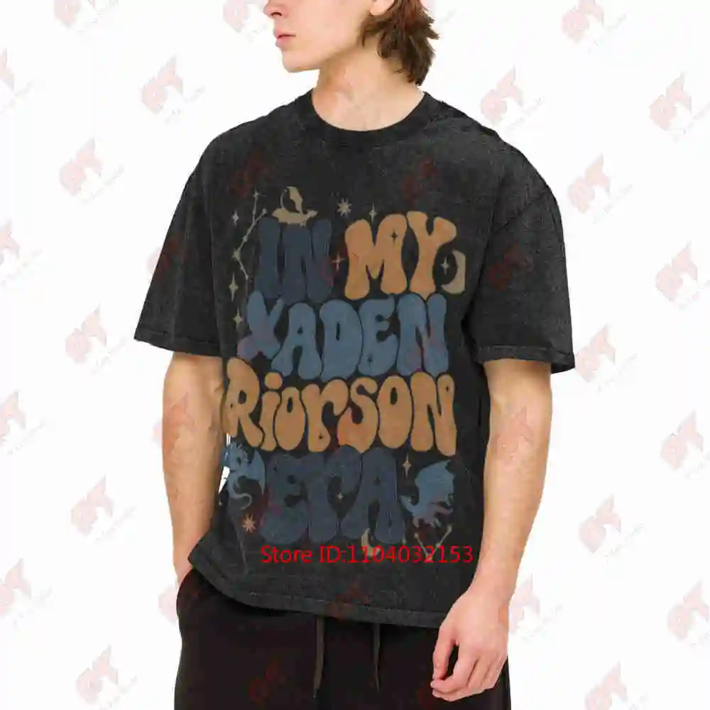 In My Xaden Riorson Era Fourth Wing Empyrean Vintage Washed Tee Pure Cotton T-Shirt