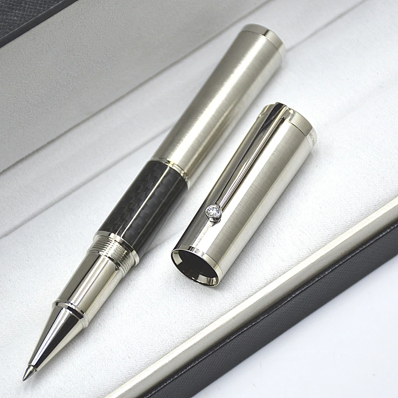 MB Limited Collector's Edition Gandhi Rollerball Pen Titanium Thick Office Writing Fountain Pens With Serial Number And Diamond