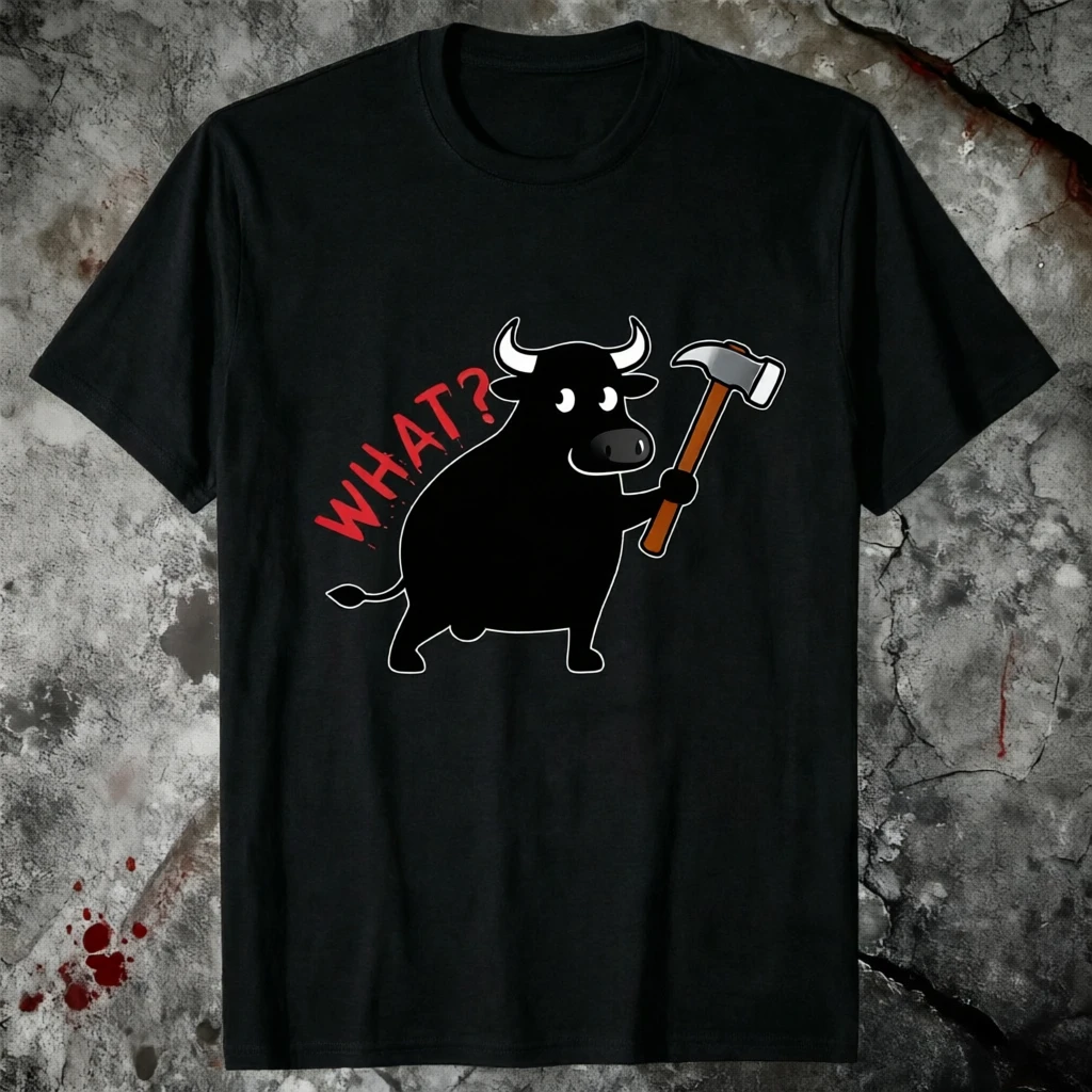 Funny Bull with Hammer 