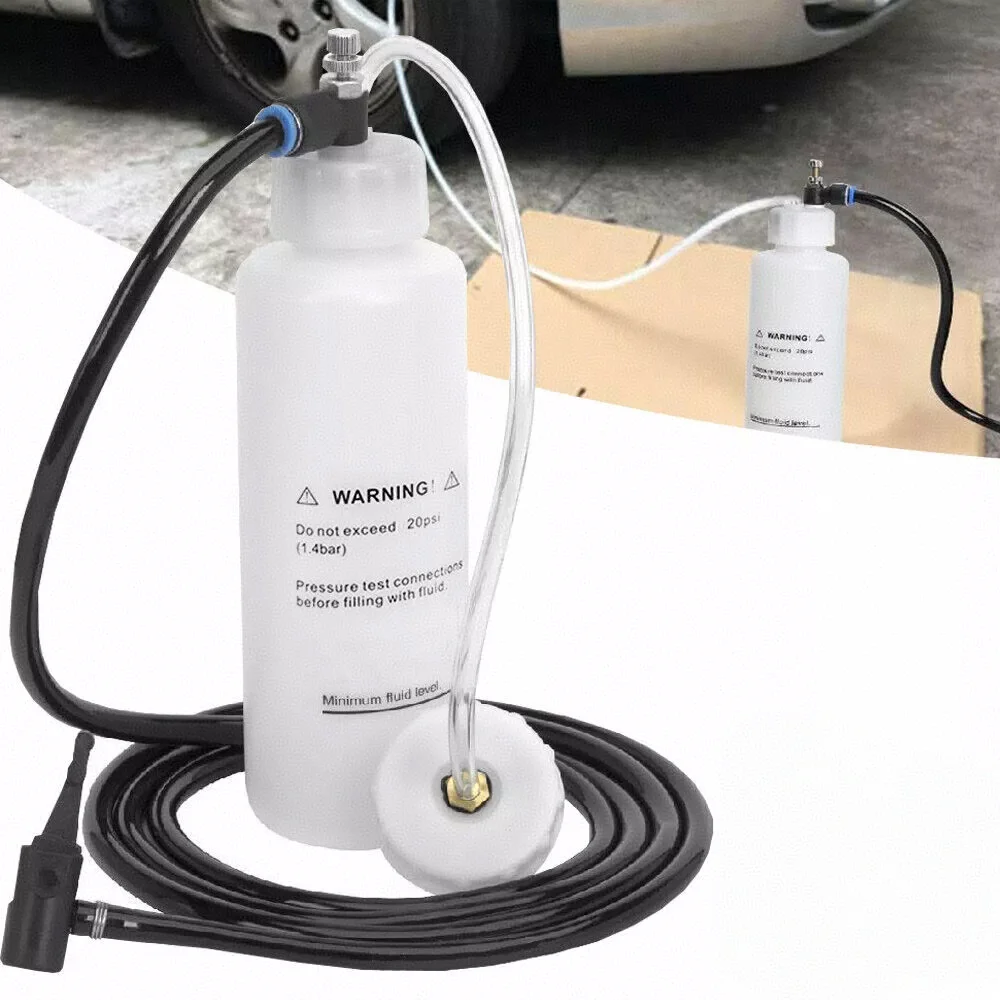

Car Brake Clutch Bleeder Tool Air Brake Vacuum Car Brake Bleeding Fluid Bleeder Kit Vacuum Pump 500ml Air Powered Tool