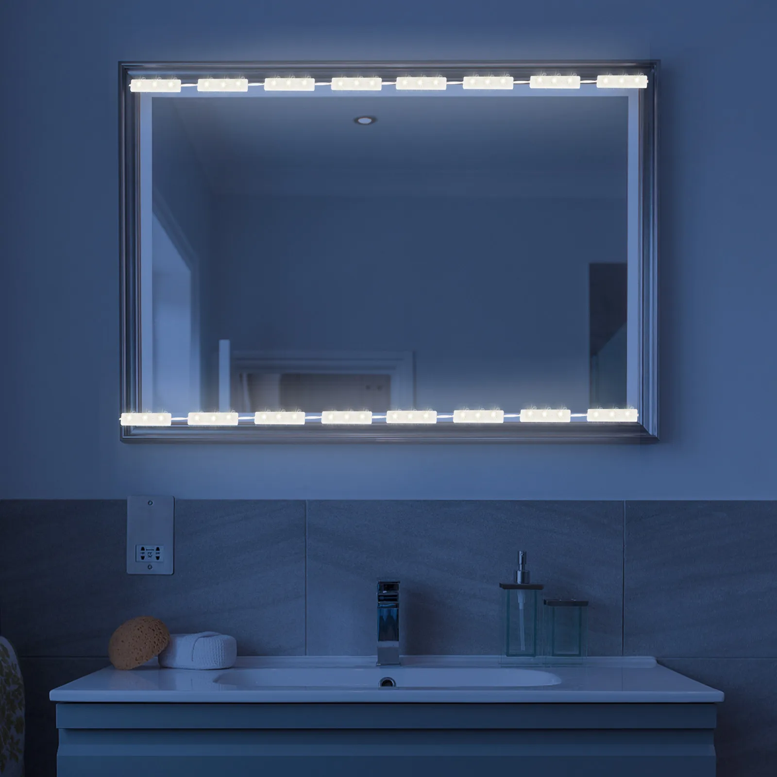 1Set LED Mirror Strip Lights Vanity Makeup Light 14 Leds Dimmable Brightness for Full Body Mirror Vanity Lights