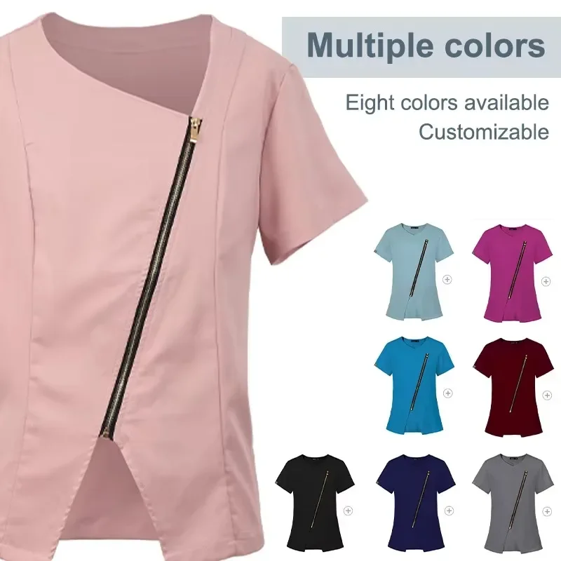 Custom Logo High Quality Polyester rayon spandex Stretch New Style Hospital Nursing Sets Uniforms For Women