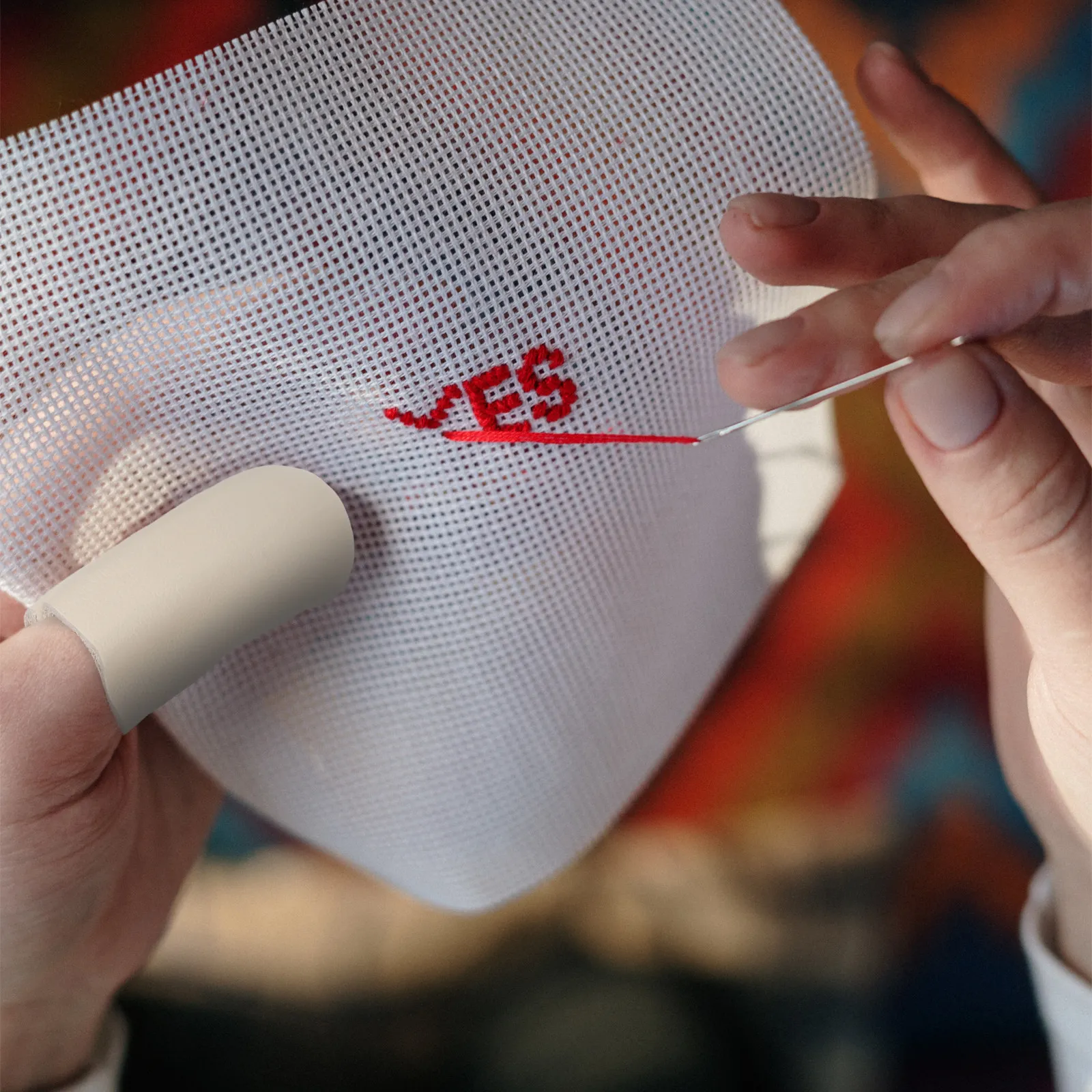 

5Pairs Protective Finger Covers Sewing Thimbles Finger Guards for DIY Knitting Felting Embroidery Craft Tools