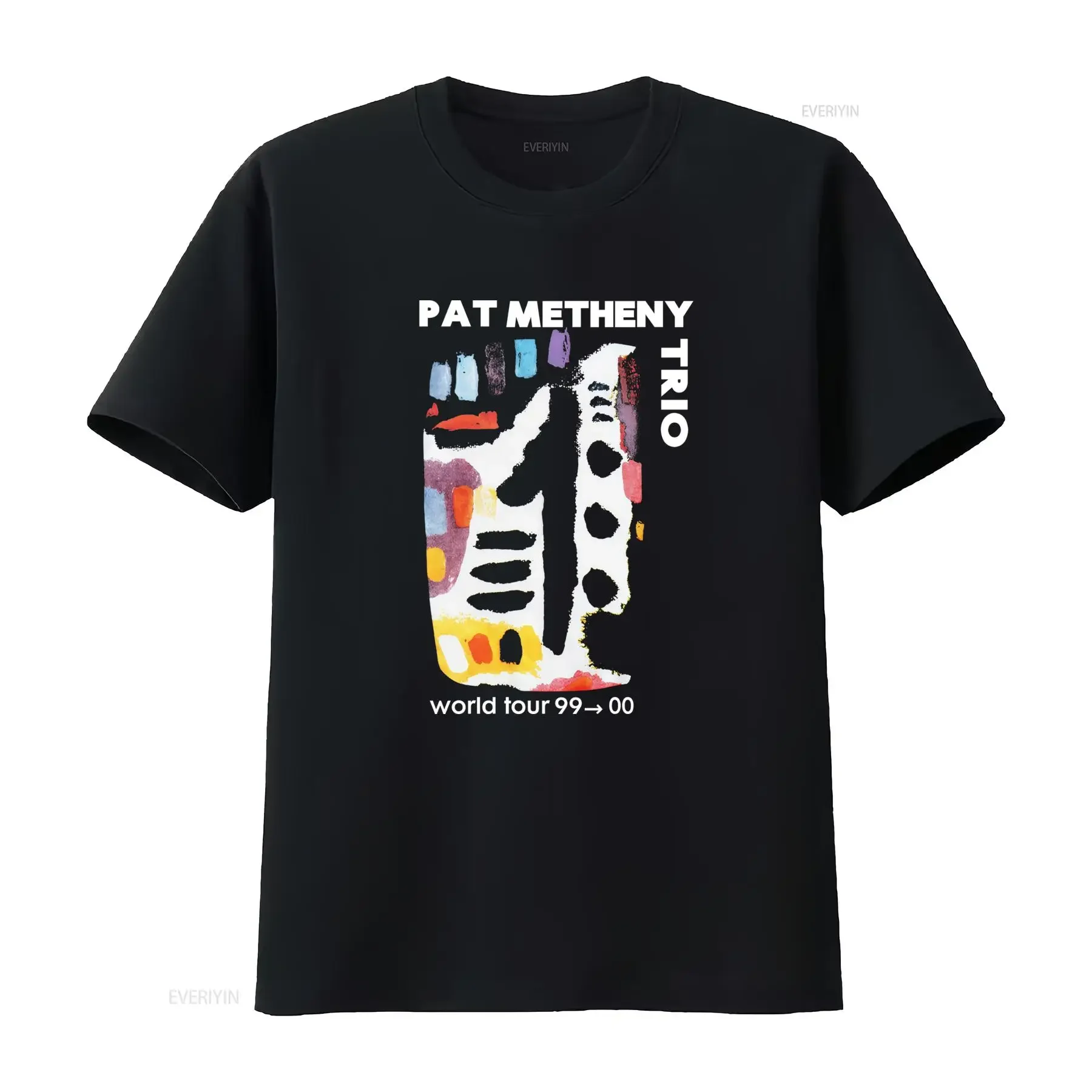 Vintage 1999 Pat Metheny Trio World Tour 99 00 T Shirt vintage Washed Breathable Soft Stylish homme Versatile graphic