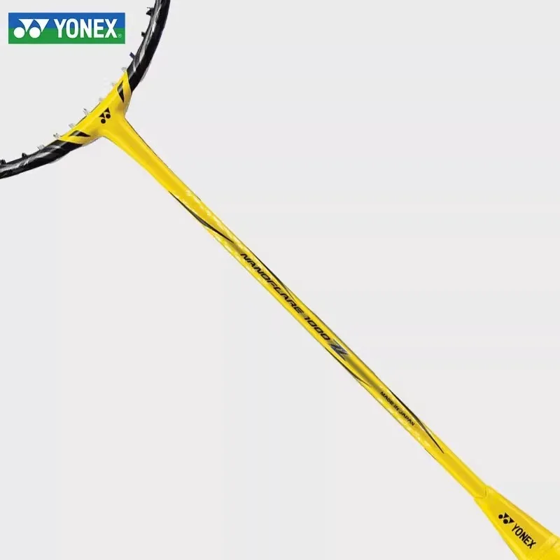 Yonex-yy超軽量カーボンファイバーバドミントンラケット、フラッシュnf 1000z、黄色のスピードタイプ、スイングプロ