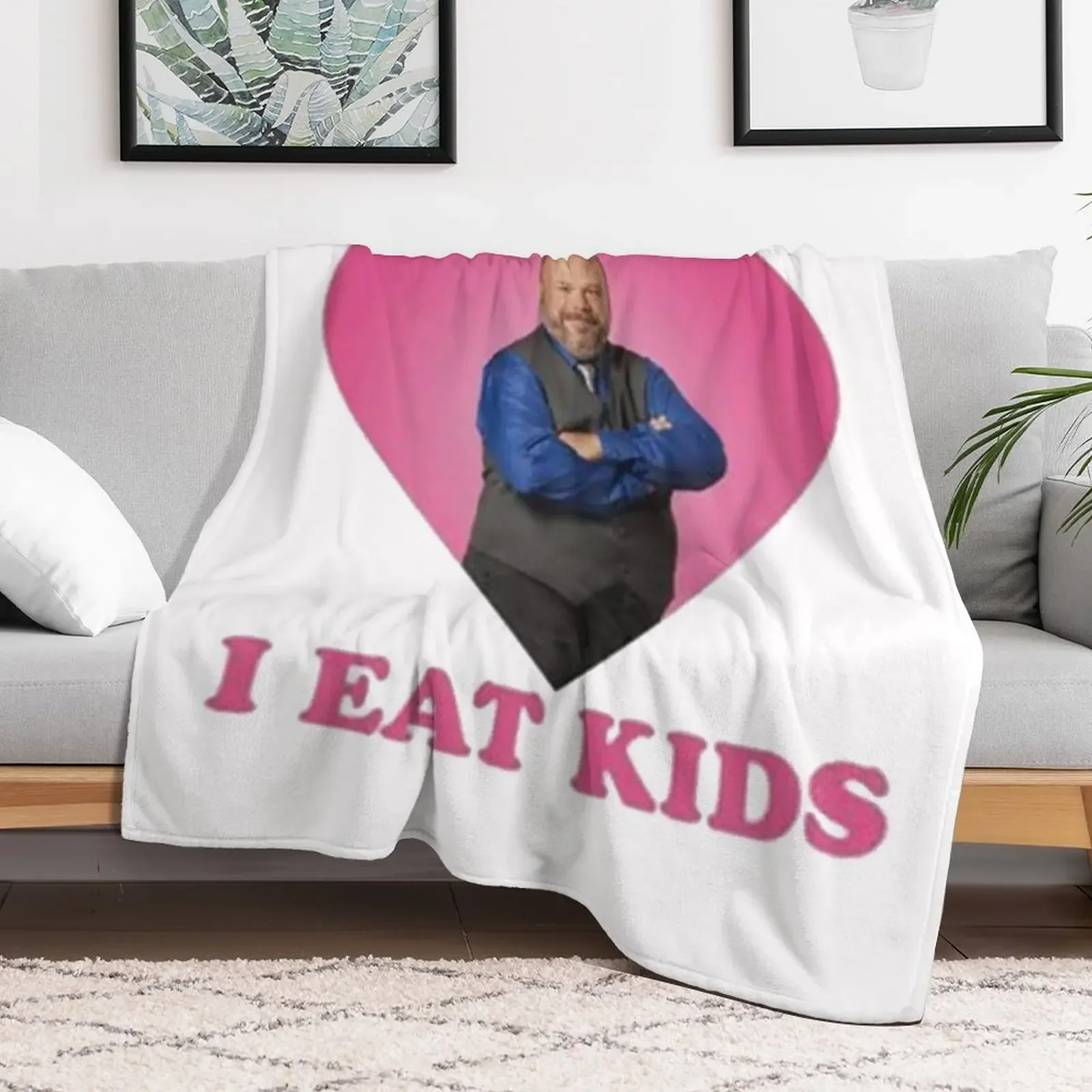 i eat kids Bertram Throw Blanket Soft Beds Personalized Gift Summer Beddings Blankets