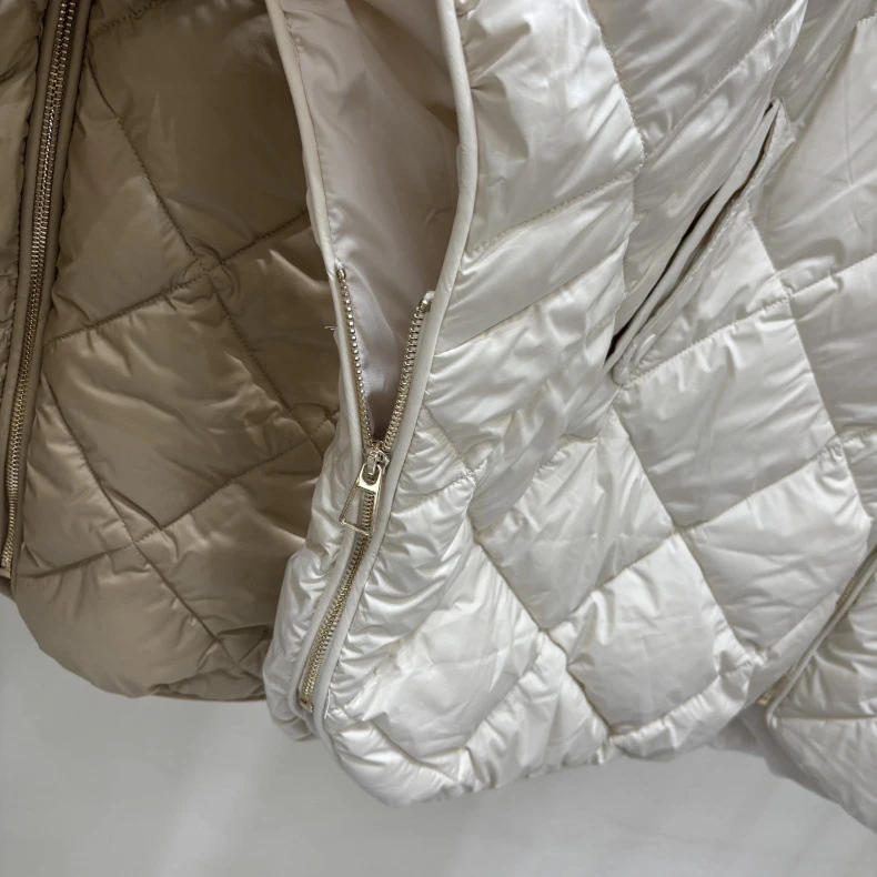 Schinteon Women's 90% White Duck Down Irregular Vest with Knitted Hood Sleeveless Jacket Fashionable Autumn Winter Cape 2026 New