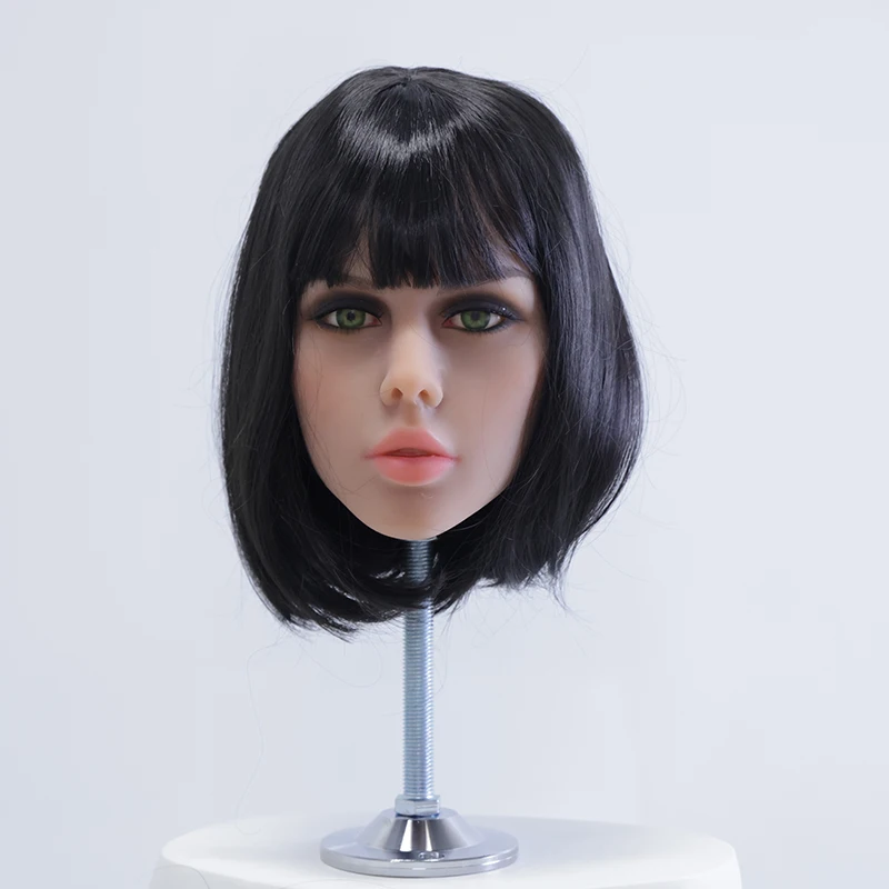 Life-Size Mannequin Head with 2 Wig Hair for Display, Practice, DIY Styling  Realistic Model for Hair & Makeup Training