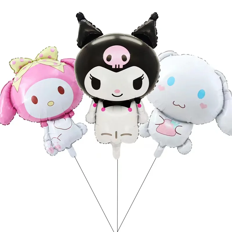 Sanrio Balloon Kawaii Anime Hello Kitty Kuromi Melody Cinnamoroll Birthday Party Decoration Jumbo Balloons Cute Photo Prop