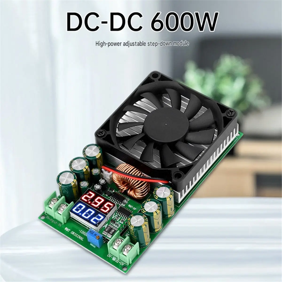 600W High-Power Adjustable DC Step-Down Module (120V/100V/96V/84V) with Voltage and Current Display