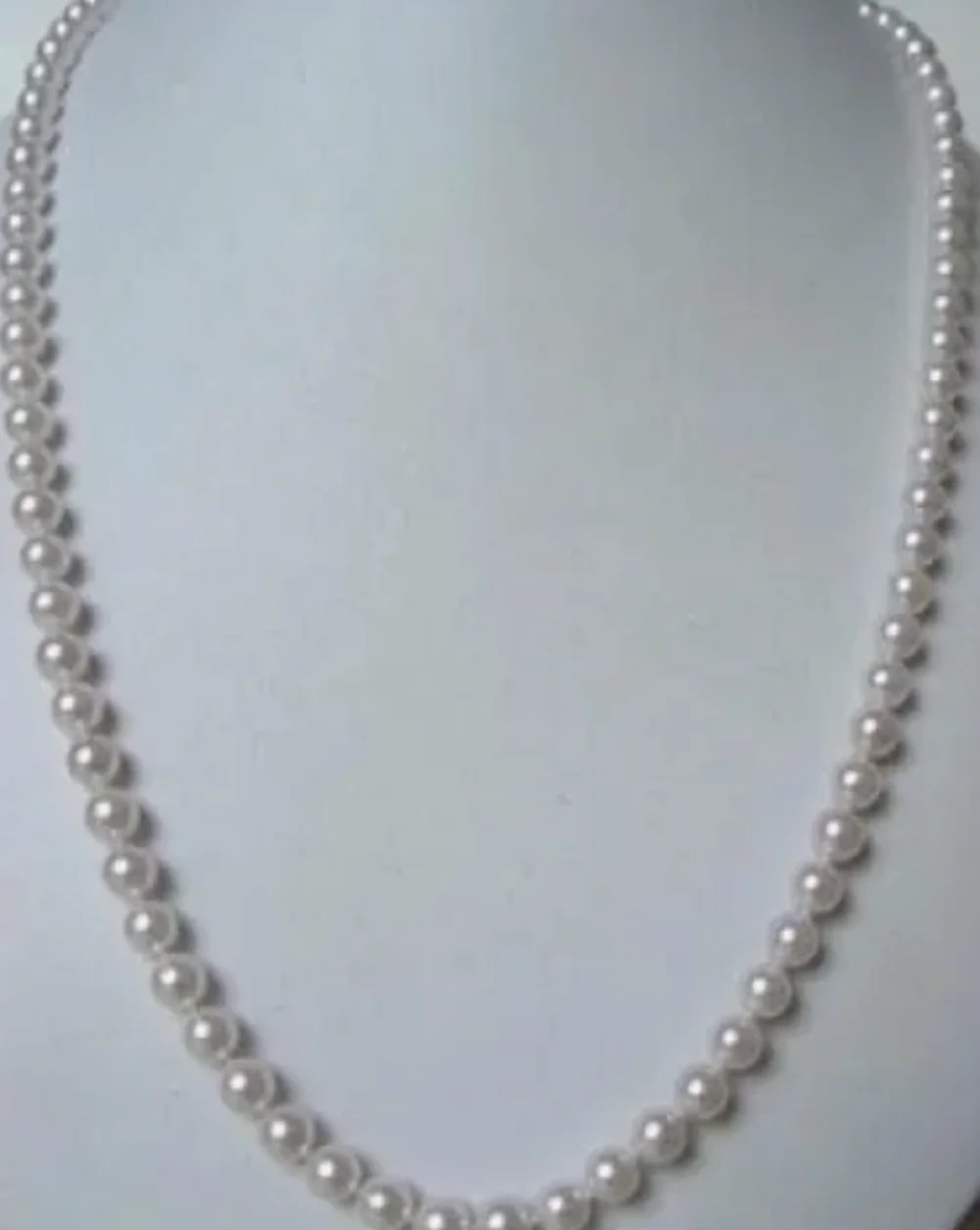 

Perfect natural 7-8mm AAA+white akoya pearl necklace with 14k gold buckle 16inch---36inch