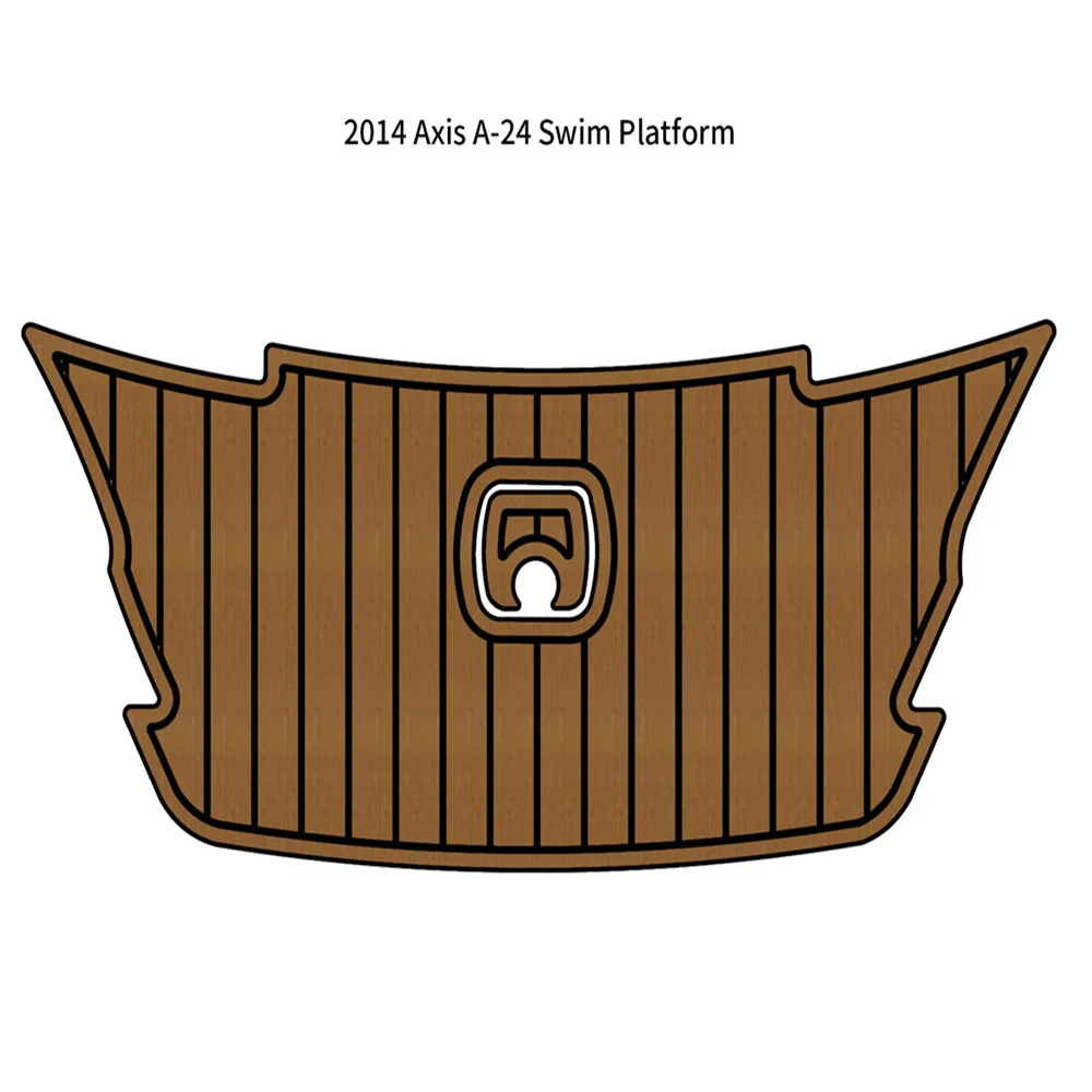 

2014 Axis A-24 Swim Platform Step Pad Boat EVA Foam Faux Teak Deck Flooring Mat