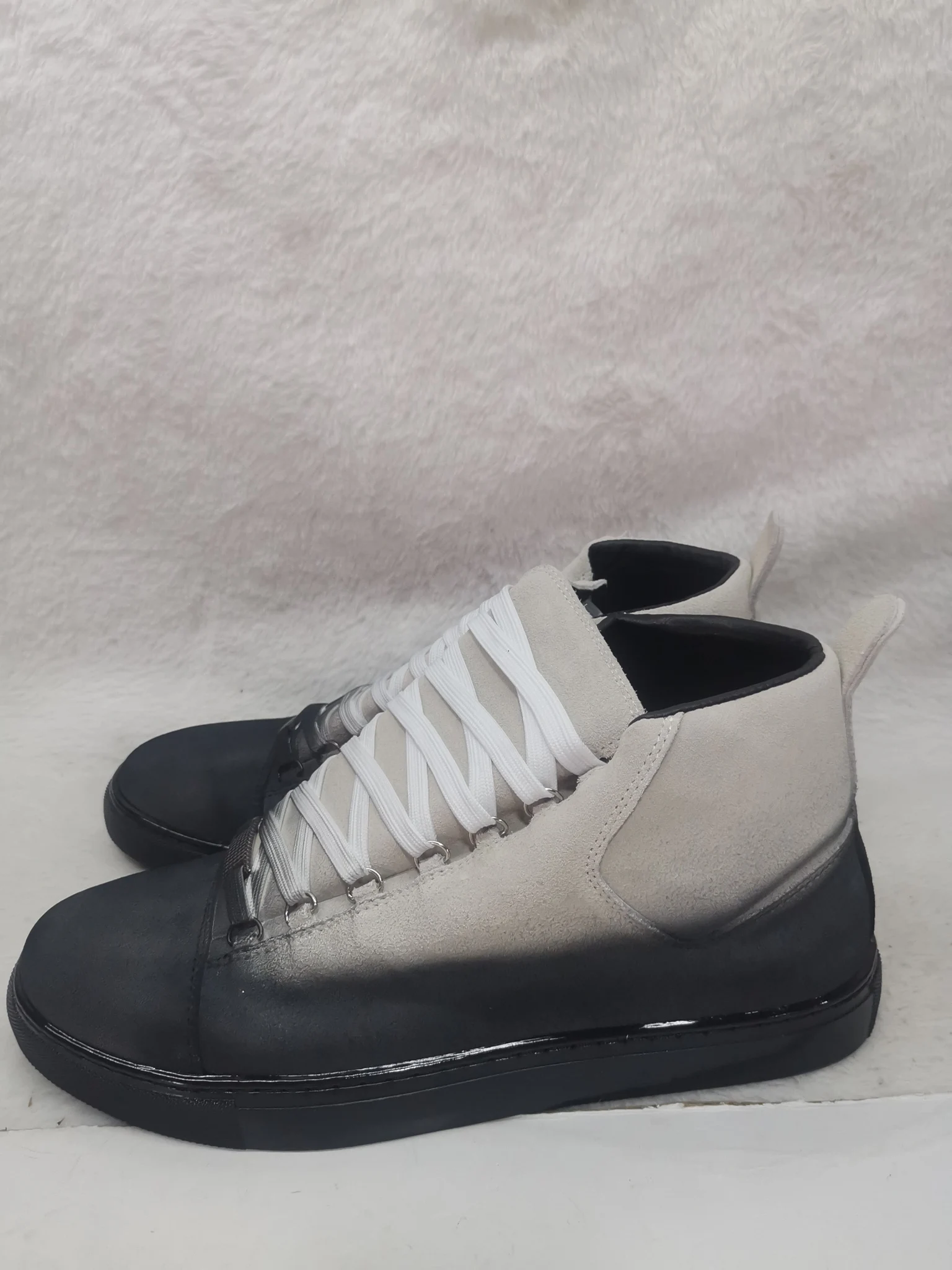 

Красная спортивная обувь с распылителем, мужские повседневные туфли с высоким берцем, разноцветные уличные модные универсальные мужские кроссовки на шнуровке