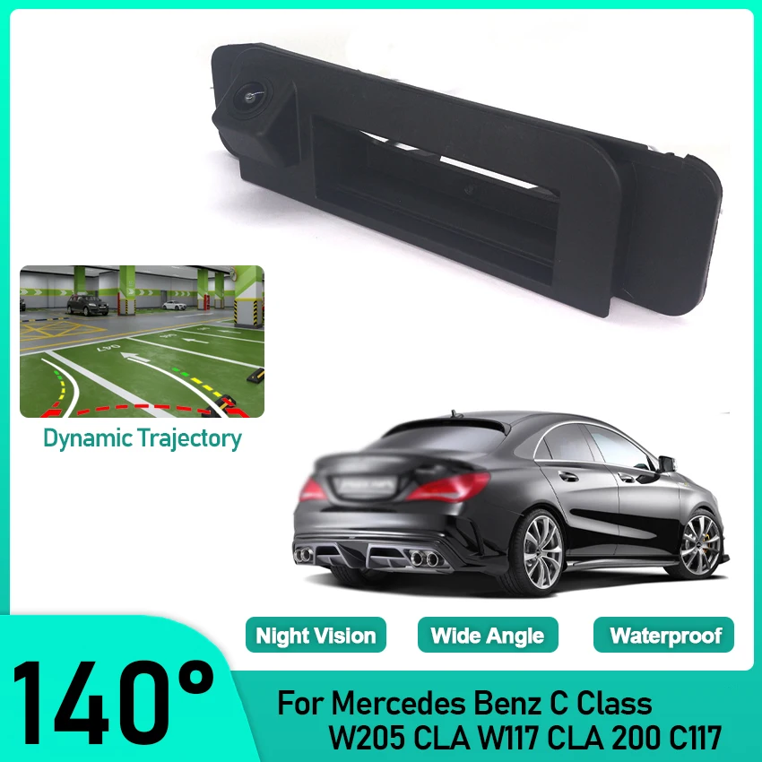 

CCD Rear View Reverse Backup Camera For Mercedes Benz C Class W205 CLA W117 CLA 200 C117 Trunk handle Camera Full HD Wateproof