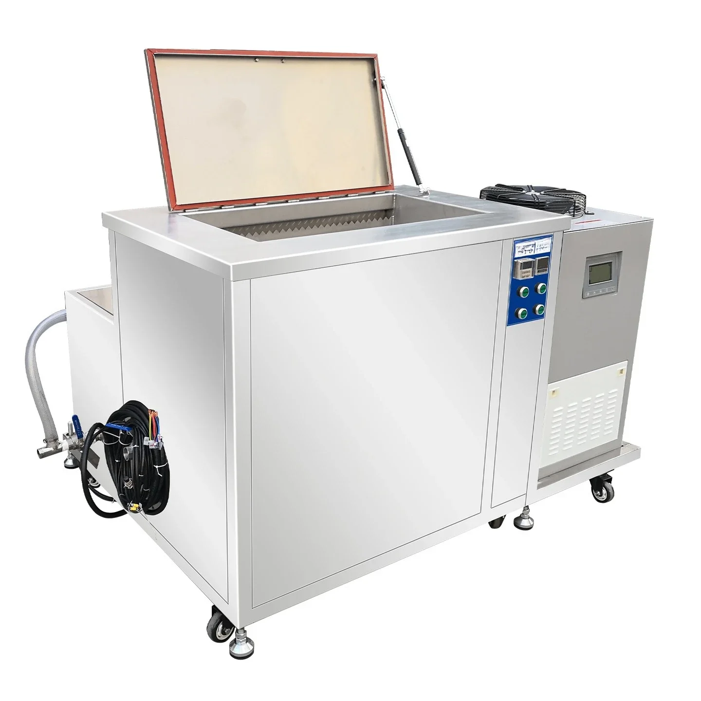 OEMGas phase ultrasonic cleaning machine with condensation industrial hydrocarbon methanol plating plant refrigeration