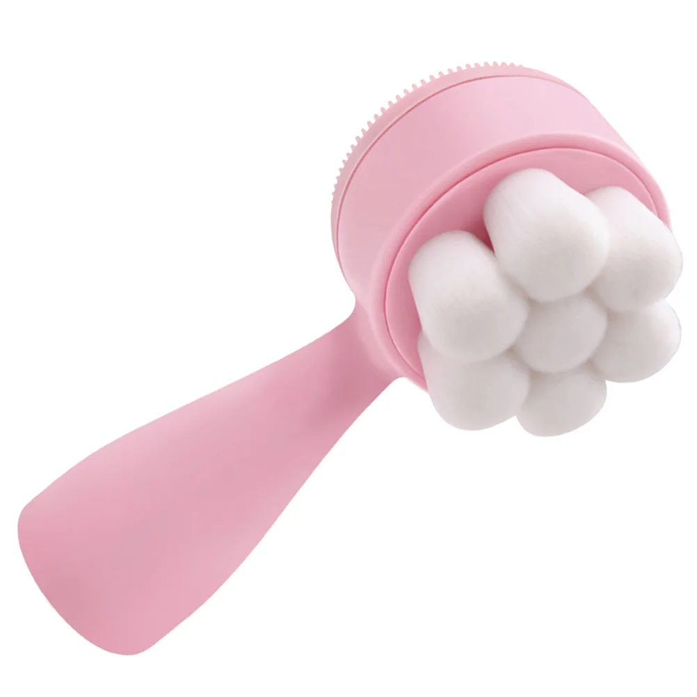 Brosse faciale manuelle en Silicone, épurateur de visage, conception Double face, douce sur la peau, nettoyage en profondeur efficace, cadeau de noël