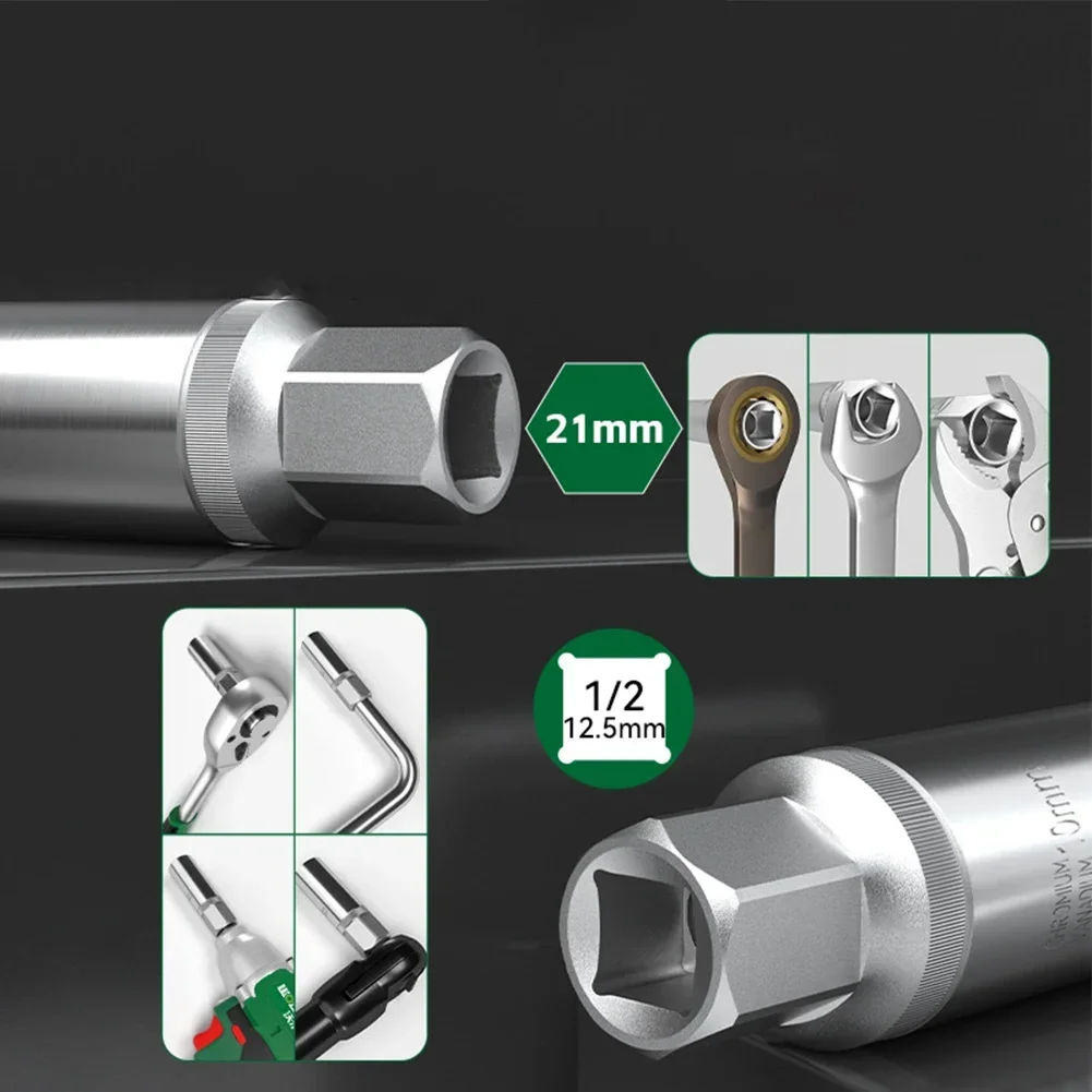 1pc 6mm-12mm Broken Head Bolt Screw Extractor Removal Tool Installer 1/2 Inch Drive Square Adapter For Electric Drill/Power Tool