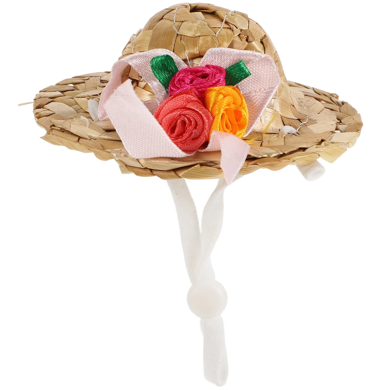 

Миниатюрная соломенная шляпа 6 см, маленькая летняя ковбойская шляпа с регулируемым ремешком для домашних животных: кошек, собак, кроликов. Аксессуар для головного убора, костюмный аксессуар.