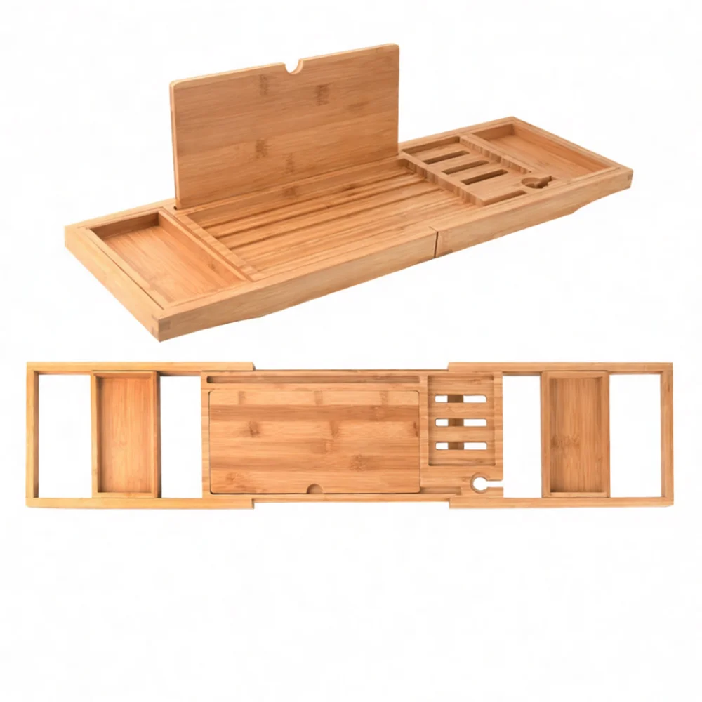 Rak Bak Mandi Modern dari Bamb - Home Essentials Bathroom Accessories ulasan dan harga