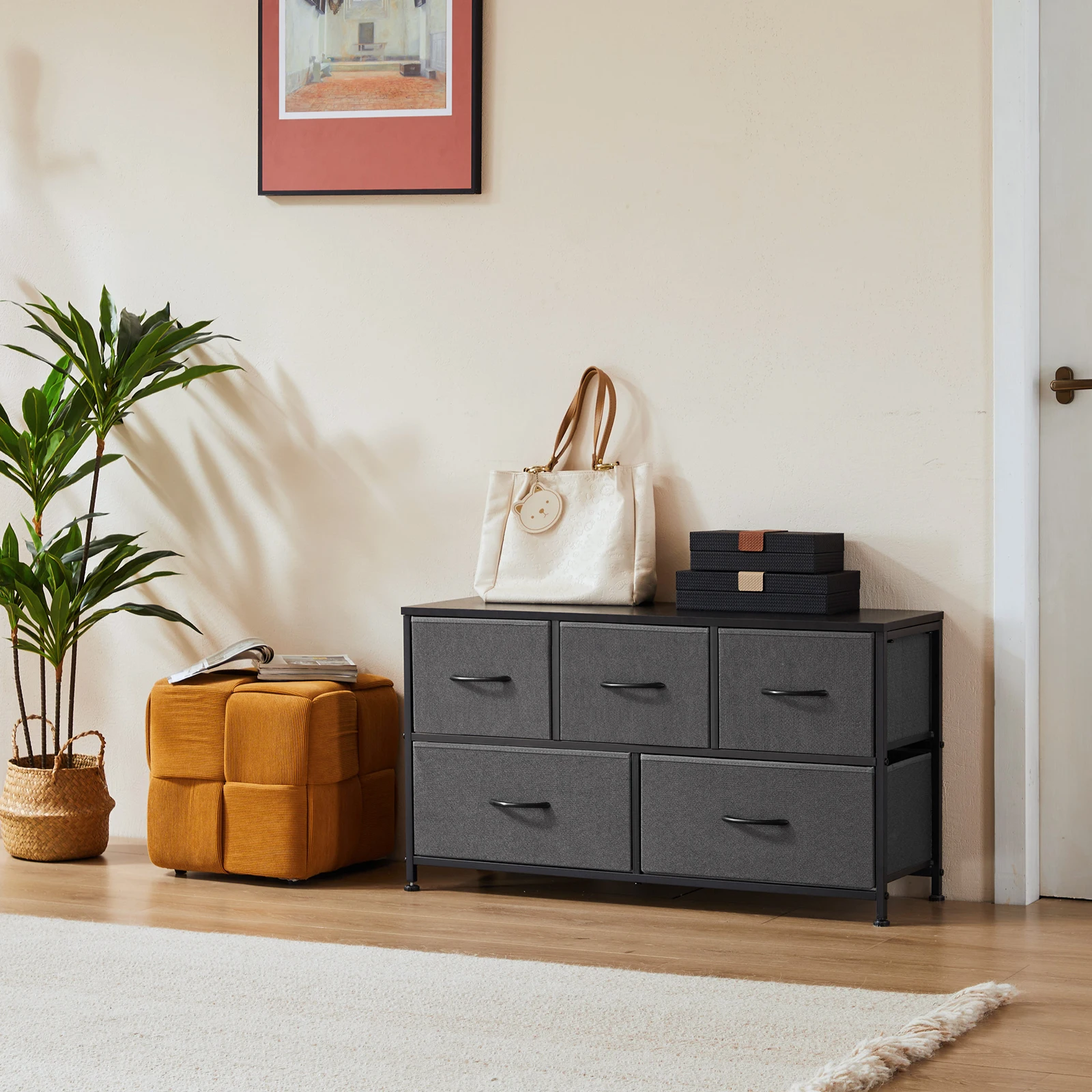 

MCQ 5, тканевый шкаф с ящиками для гостиной, подставка под телевизор, тумбочка, комод, столики, шкаф для хранения, комод, витрина, мебель