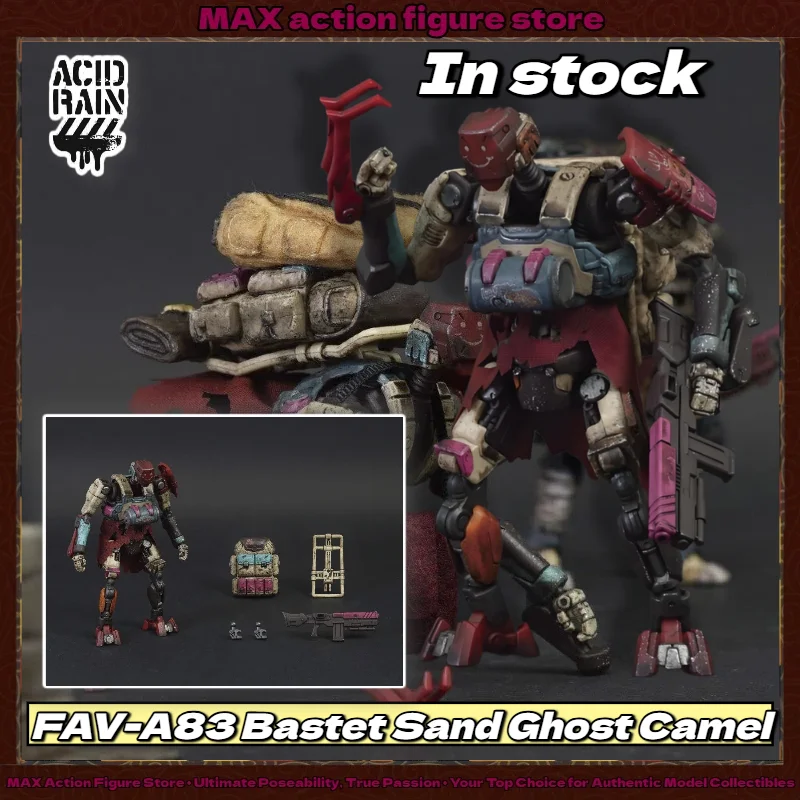 In Stock Acid Rain War 3.75 Inch War Ghost FAV-A83 Bastet Sand Ghost Camel Soldier Figure 1/18 1/18 Movable Soldier Collection