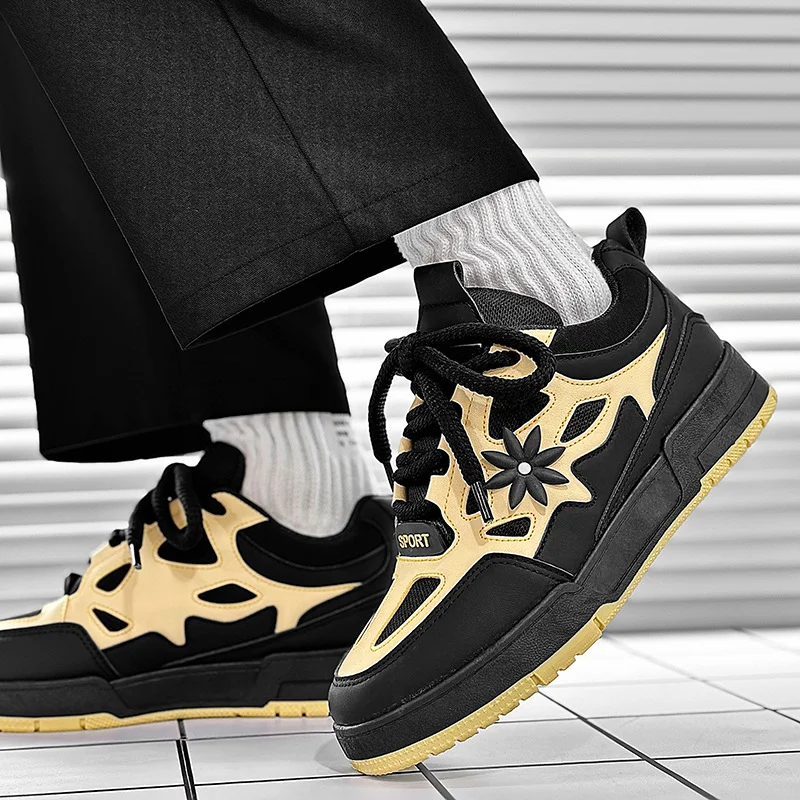Modische Herrenschuhe Trendige Street-Skateboard-Schuhe Luxusmarke Trainingssneaker Atmungsaktive Freizeitschuhe Tenis Masculino – Detail 17