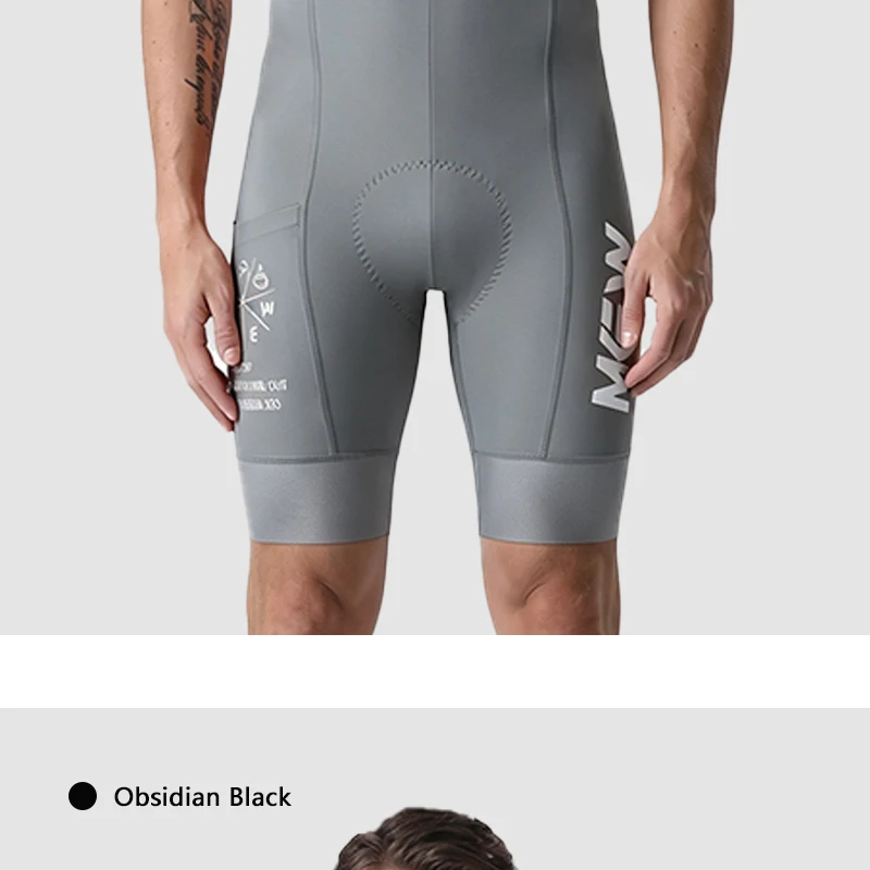 MKEW 2026 Herren-Latzhose Race Fit Schnelltrocknend und Atmungsaktives Gewebe mit Hochdichter Polsterung für Lange Fahrten – Detail 24