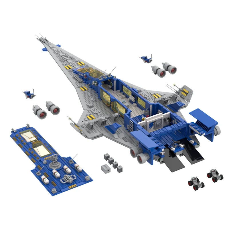 โมเดลเครื่องบินรบ ชุดตัวต่อบล็อก ยานอวกาศกาแล็กซี่ โมเดลเทคโนโลยี ตัวต่อคริสต์มาส ของเล่นประกอบเอง ของขวัญงานก่อสร้าง