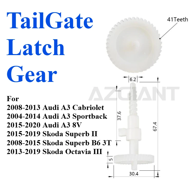 

TailGate Latch Gear For Audi A3 8V Cabriolet Sportback Skoda Superb B6 3T Octavia II III Rear Trunk Locks Lid Locking Latch Cog