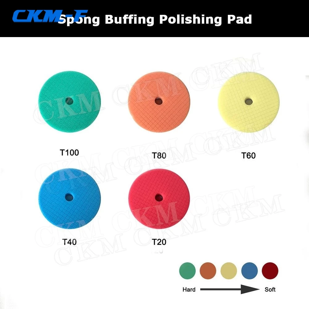 

3"/5"/6" Car Spong Buffing Polishing Pad & Buffing Pads For DA/RO/GA Car Buffer Polisher 1PCS Auto F style