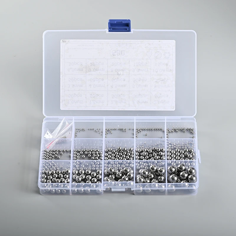 High quality stainless steel 304 steel ball 1.0-10.0 ball combination box set Bearing steel balls