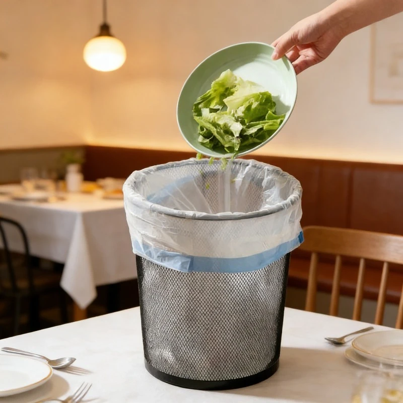 Drawstring Trash Bags Heavy Duty Plastic Garbage Bags with Drawstring Closure for Kitchen Bathroom Office Waste Disposal