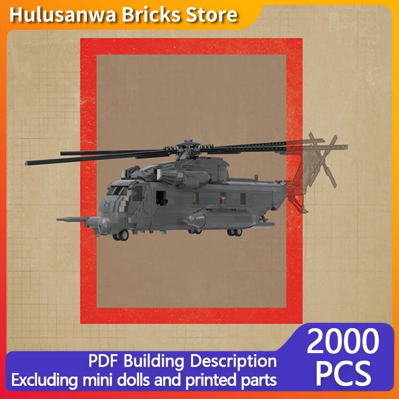 

Модель тяжелого вертолета MH-53M, конструктор MOC, военная техника, модульные технологичные подарки, набор для сборки, детские игрушки, праздничный подарок