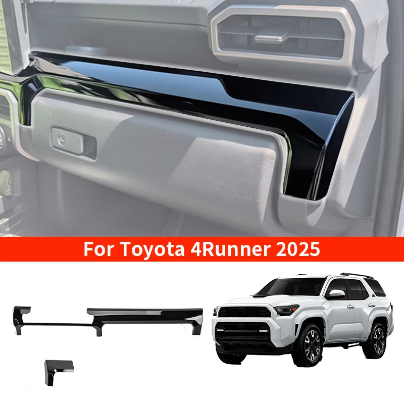 

Center Console Trim Cover 8 Inch Screen Dashboard Panel Decorative Sticker ABS For Toyota 4Runner 2025 Interior Car Accessories