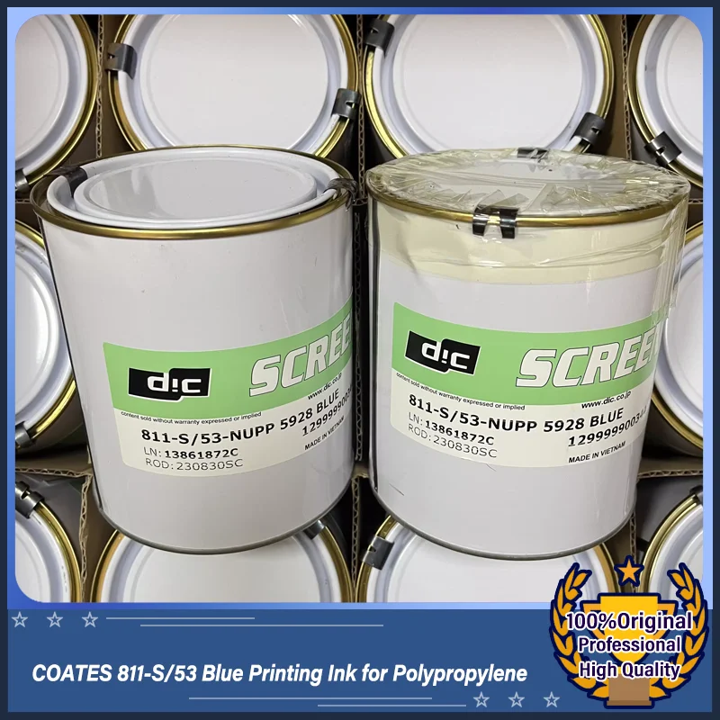 COATES 811-S/53 Blue High-Gloss Screen & Pad Printing Ink for PP Polypropylene