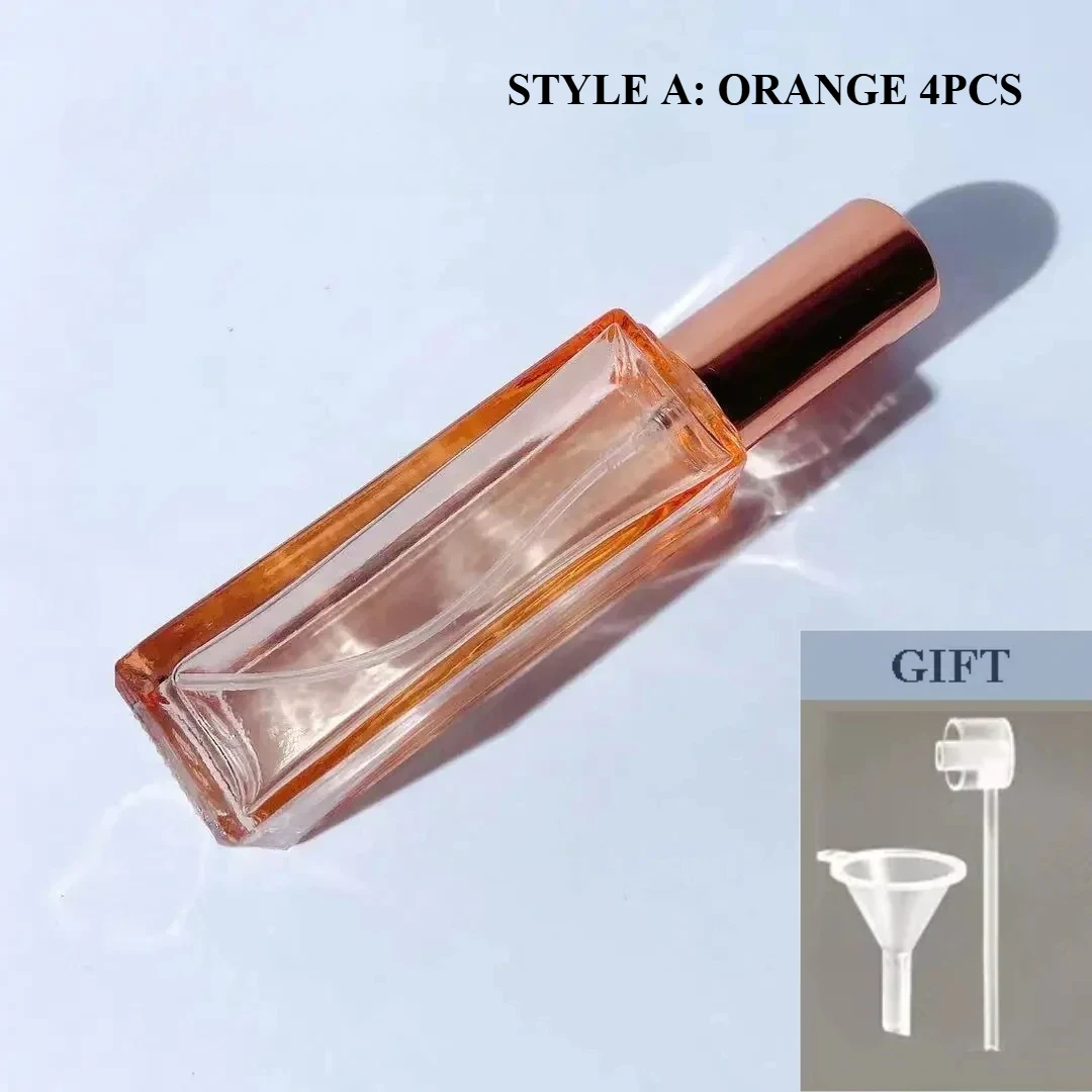 4PCS 10/20ml High Quality Perfume Spray Bottle Empty Glass Parfum Atomizer Travel Cosmetic Bottl Sample Vials Refillable Mini