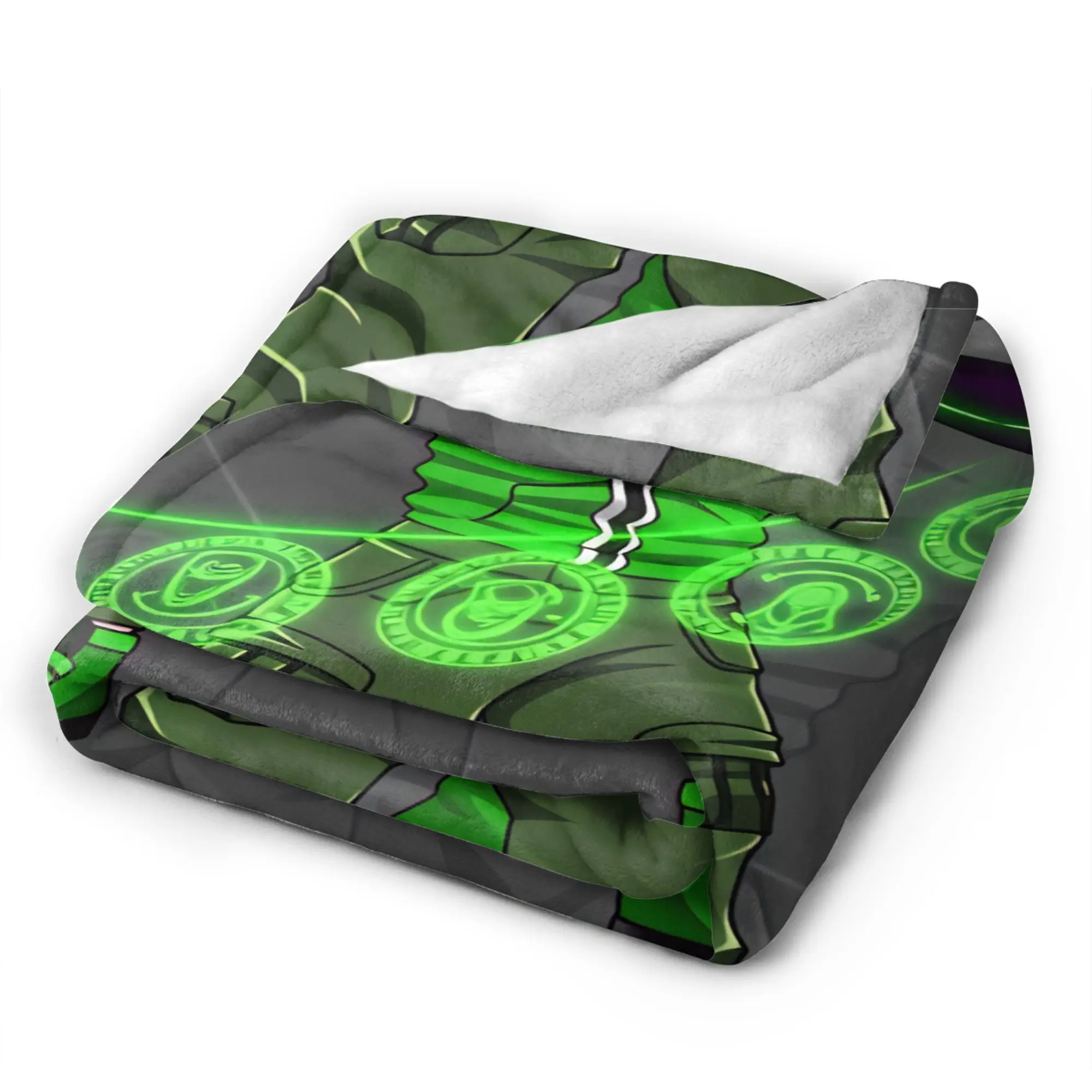 Ben 10 Cartoon Warm Cozy Blanket  Graphic Plane Travel Bedding Throws Couch Chair Flannel Bedspread Sofa Bed Cover