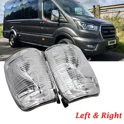 Rearview Wing Mirror Turn Signal Light Indicator Lamp Lens Cover Plastic Clear Fit For Ford Transit MK8 2014 2015 2016-2019 2020