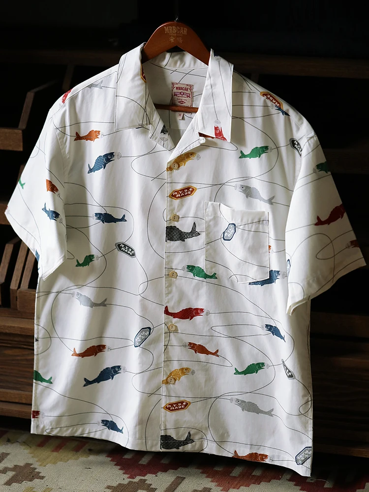 

MBBCAR Narrow Range Lyocell Cotton Outdoor Casual Cam Hawaii Print ort Sve Floral irt Breathable Youth Summer irt