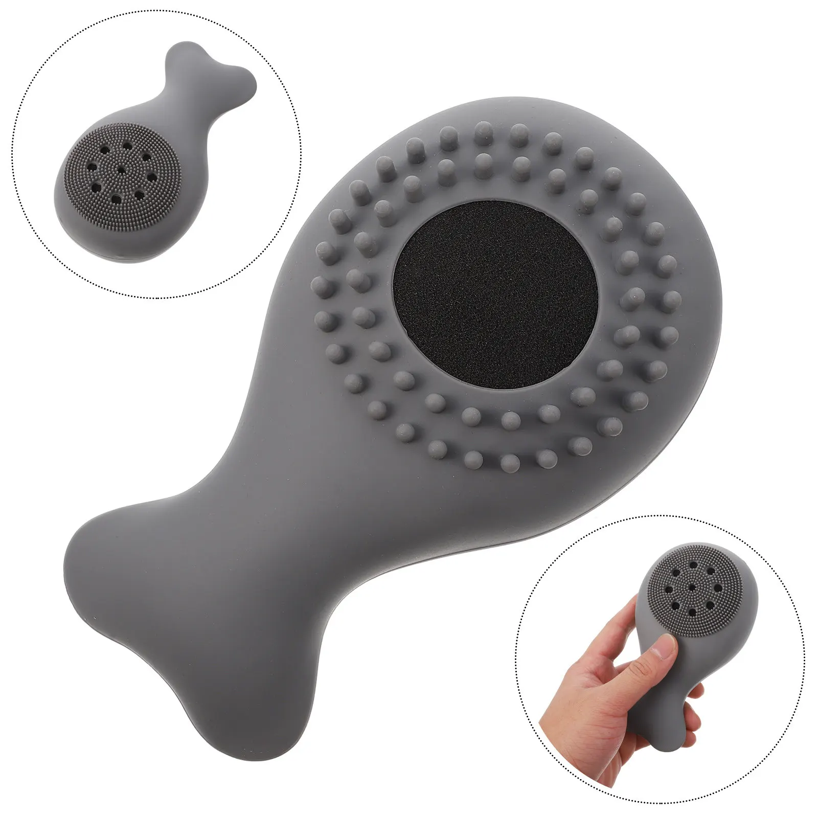 

Silicone Bath Brush Sponge Soft Food Grade Material Back Cleaner Shower Body Scrubbers Massager Bathing Accessories