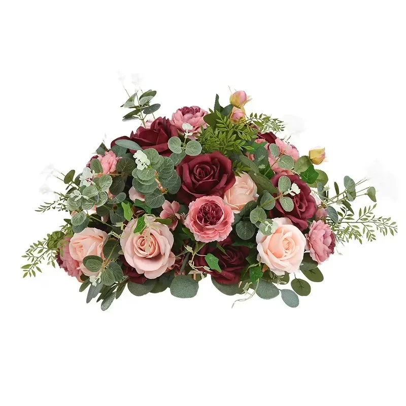 

Silk Finishing Company Wedding Wreath Wedding Artificialrnament Red Rose Runner Wreath