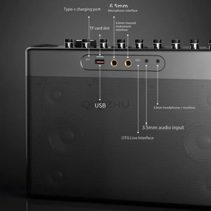 SODLK S1127 Plus 300 واط سماعة لاسلكية تعمل بالبلوتوث المتكلم مع شاشة عرض أداة التحكم عن بعد وظيفة تعديل صدى